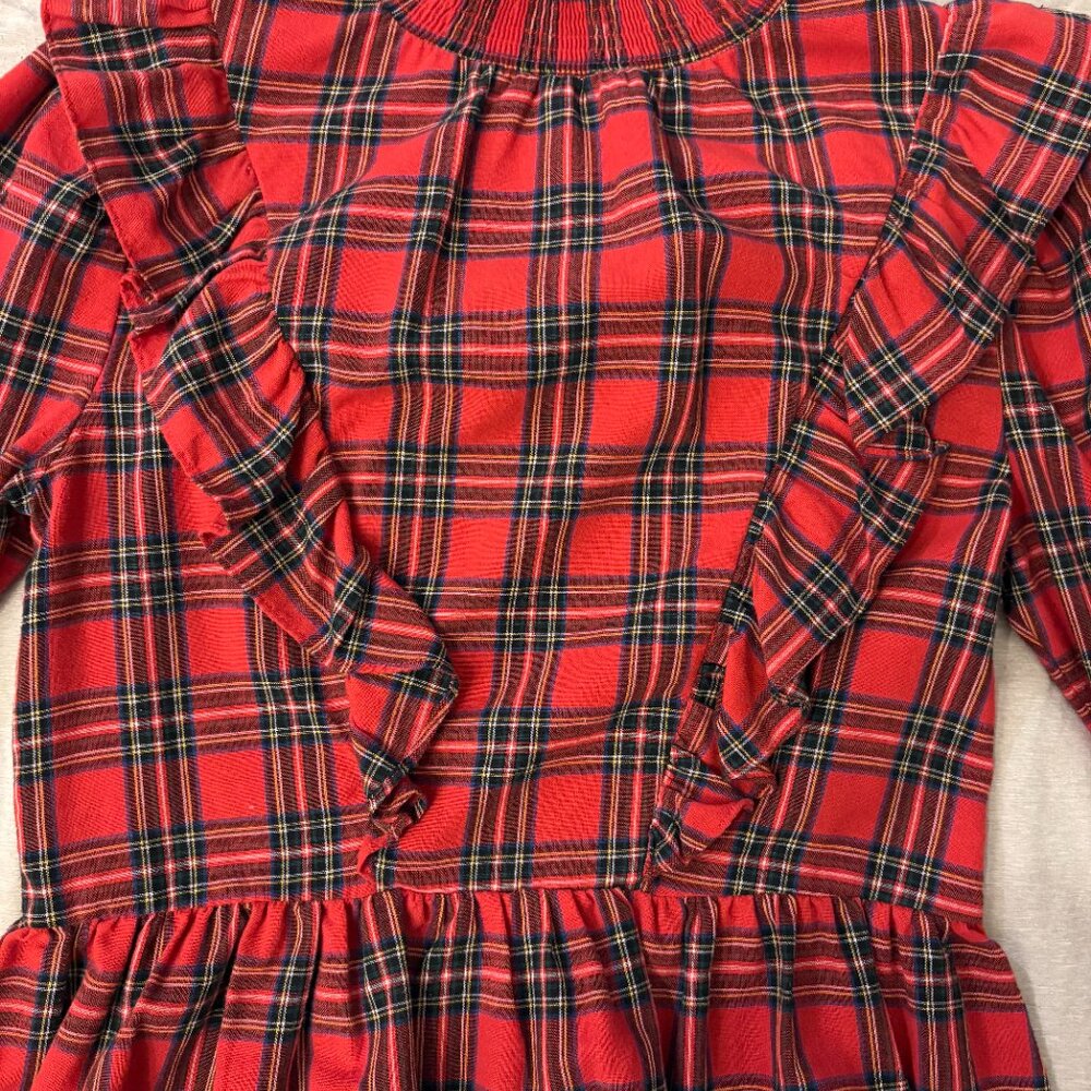 Plaid Ruffle Top